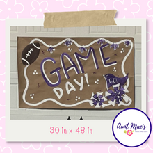 Load image into Gallery viewer, Game Day Banner purple and white