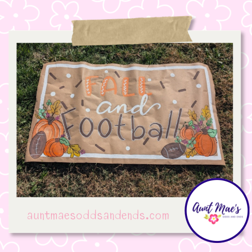 Fall and Football Banner