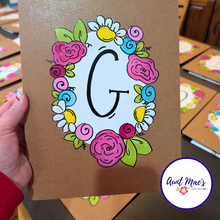 Load image into Gallery viewer, Monogram Clipboard - Wildflowers
